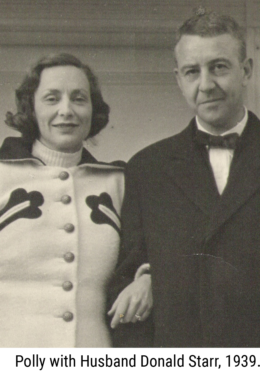Polly with her Husband Donald Starr, 1939