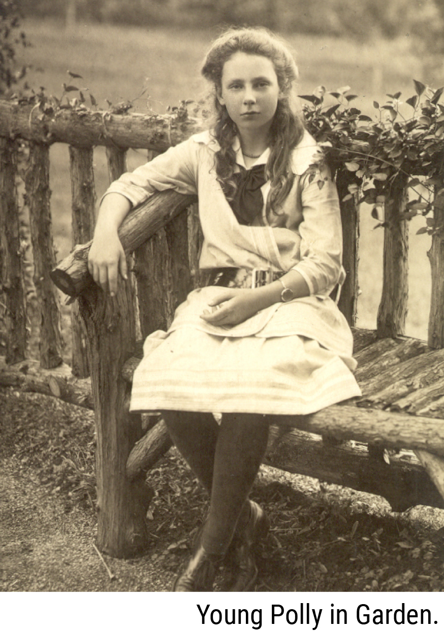 Young Polly in Garden