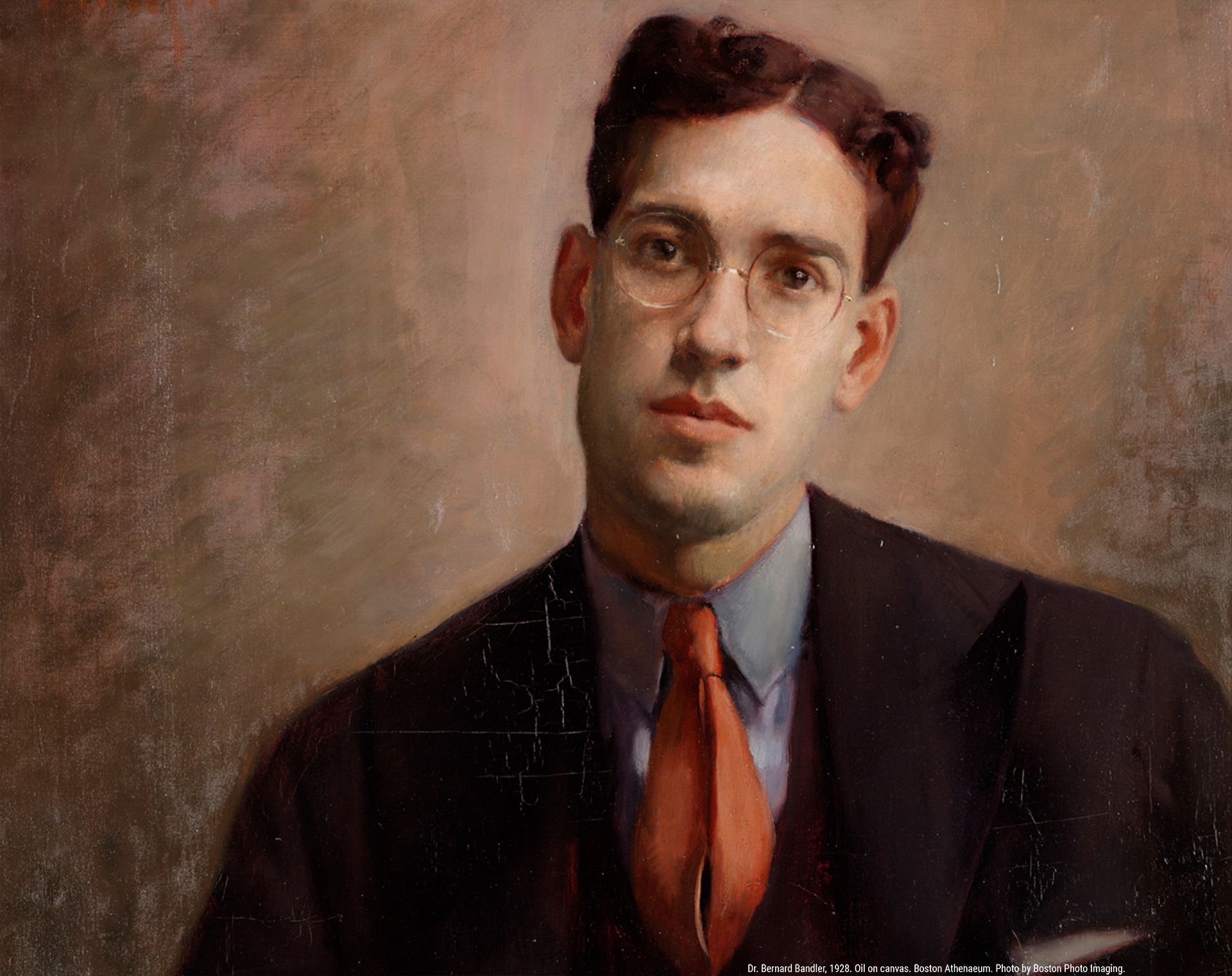 Dr. Bernard Bandler, 1928. Oil on canvas. Boston Athenaeum. Photo by Boston Photo Imaging.