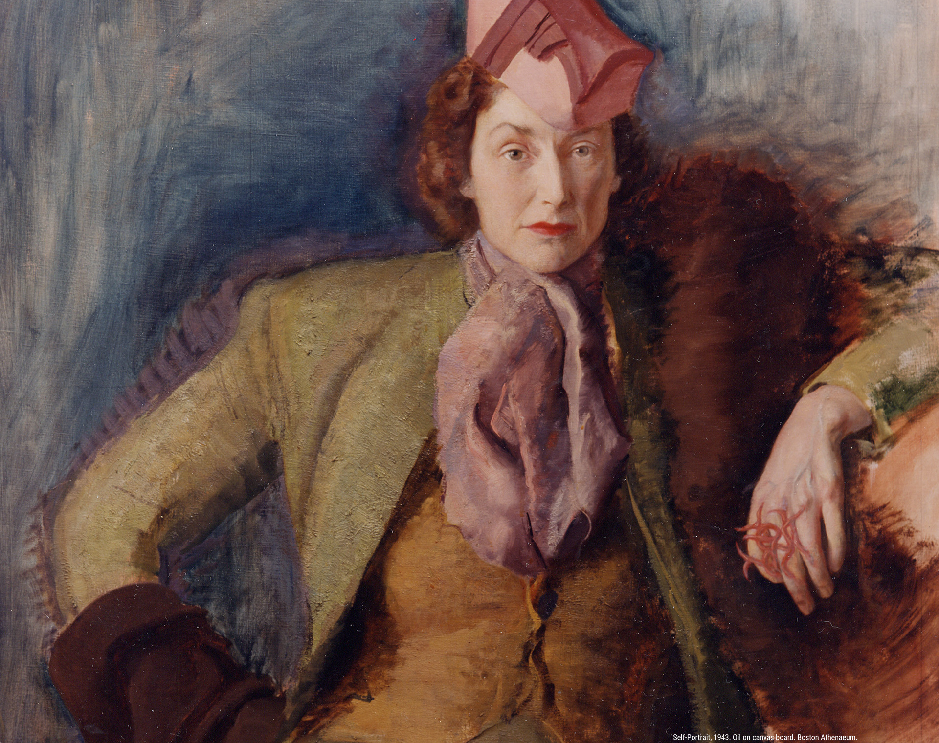 Self-Portrait, 1943. Oil on canvas board. Boston Athenaeum.